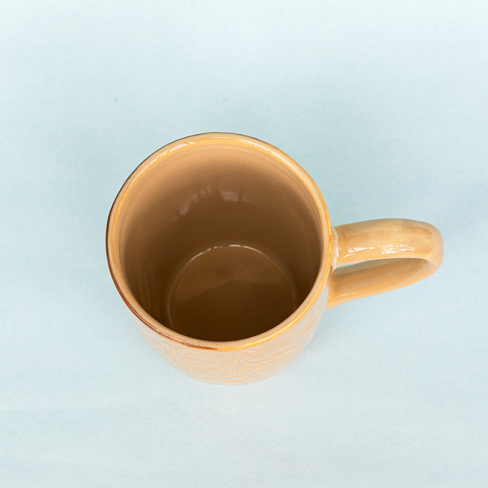 Crusty Cream Carved Mug