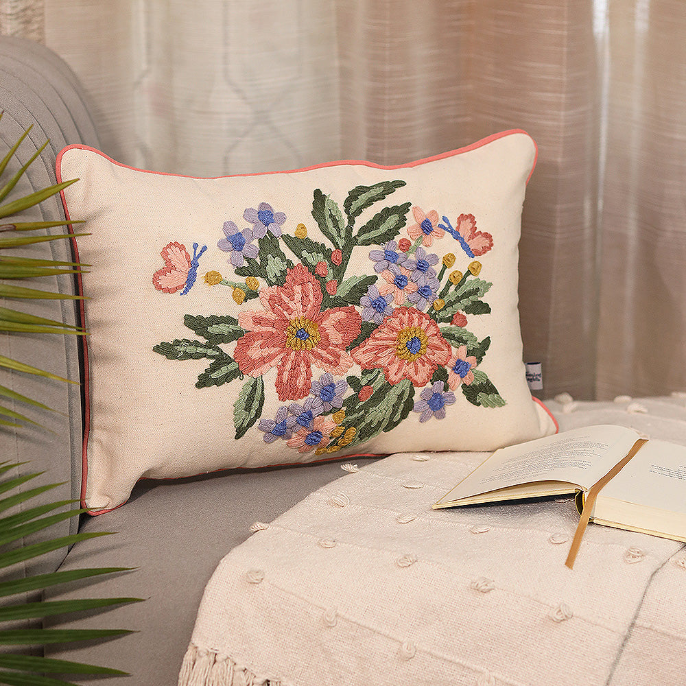 Symphony of Flowers Cushion Cover