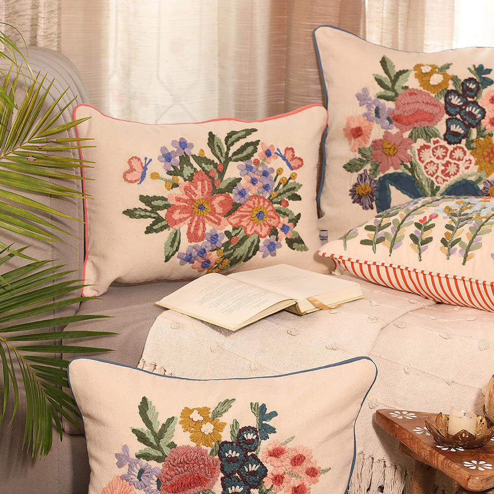 Symphony of Flowers Cushion Cover