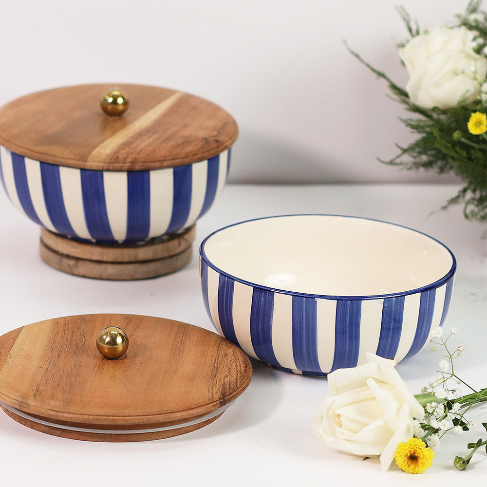 Coastal Stripes Bowl