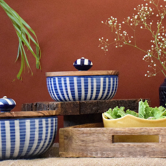 Majestic Serving Bowl With Lid- Set of 2