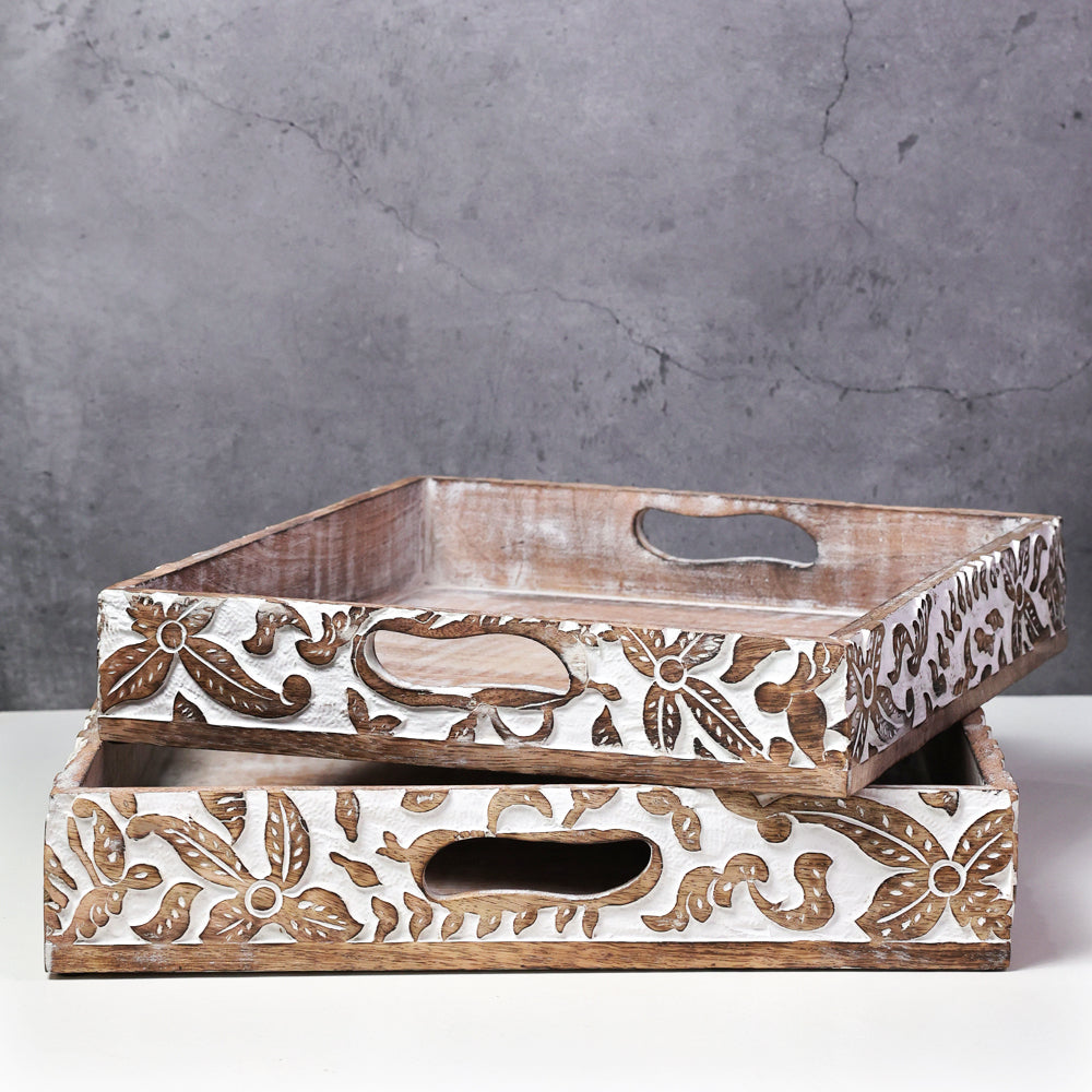 Garden Galleria Burnt Wood Tray