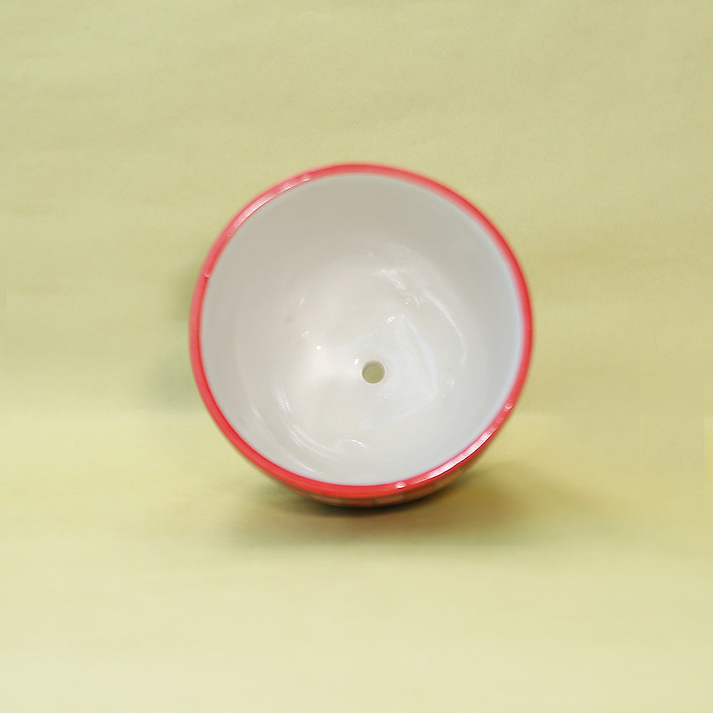 Geometric Coral Red Planter