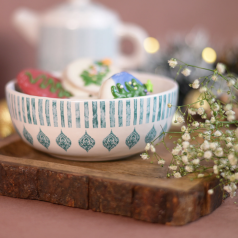 Decaled Serving Bowl- Set of 2