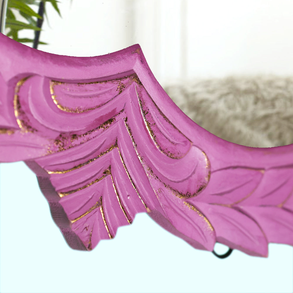 Pretty Pink and Gold Foil Finish Mirror