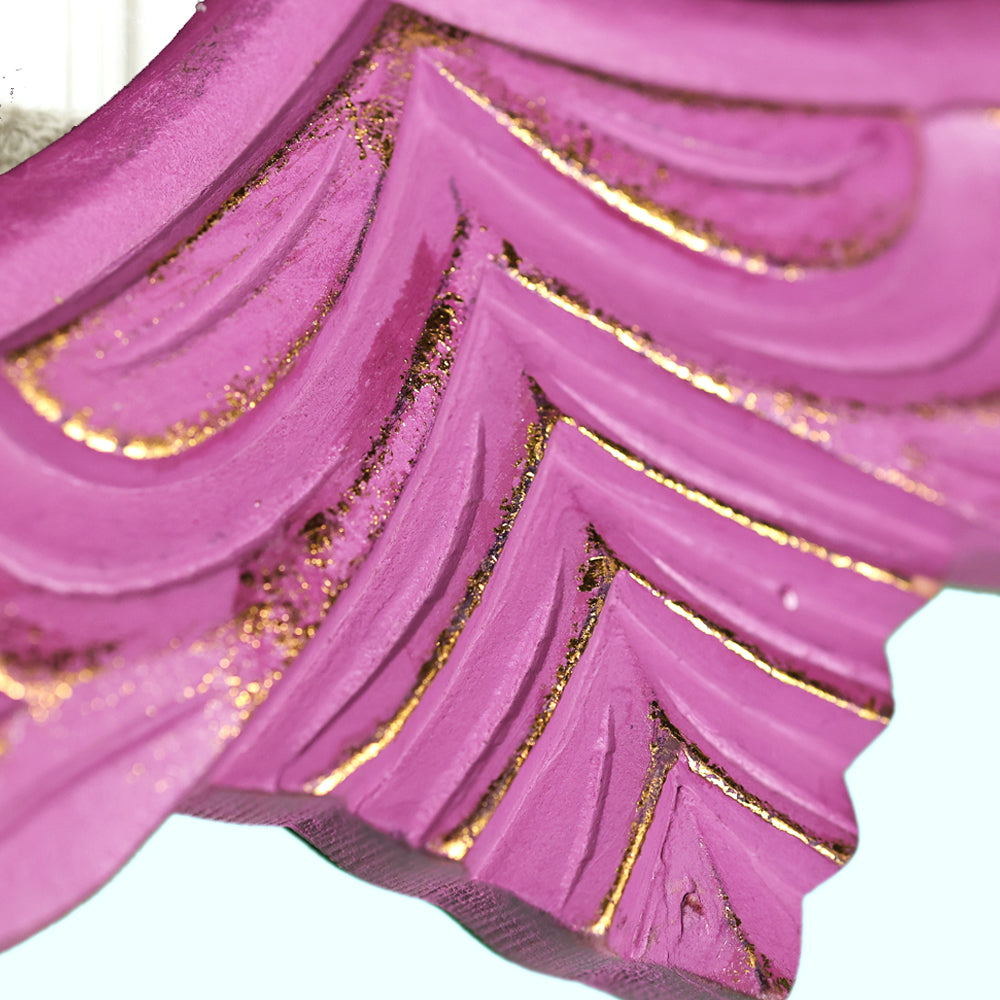 Pretty Pink and Gold Foil Finish Mirror