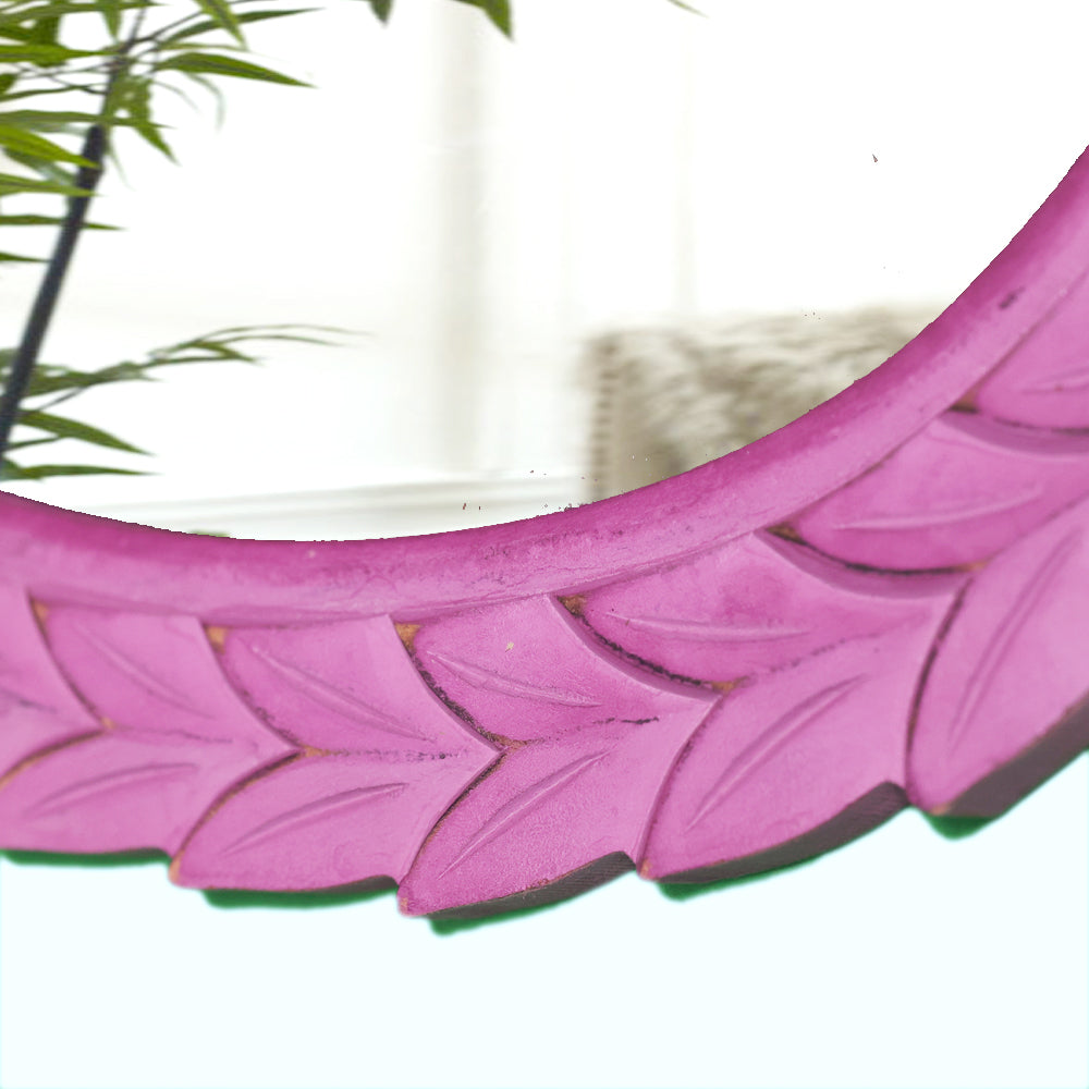 Pretty Pink and Gold Foil Finish Mirror