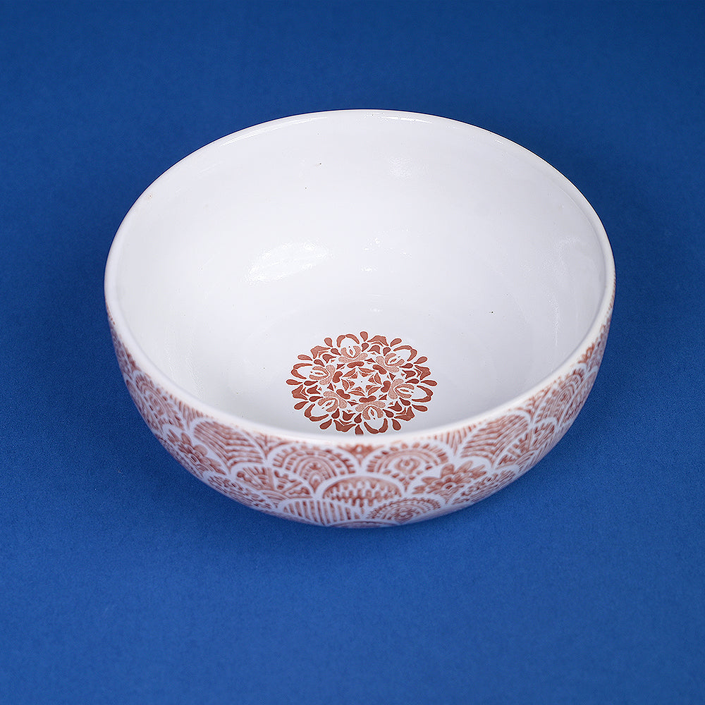 Rusty Bohemian Serving Bowl