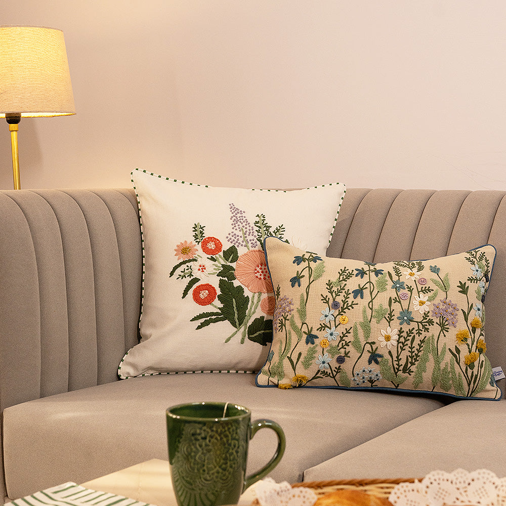 Petal Paradise Cushion Cover