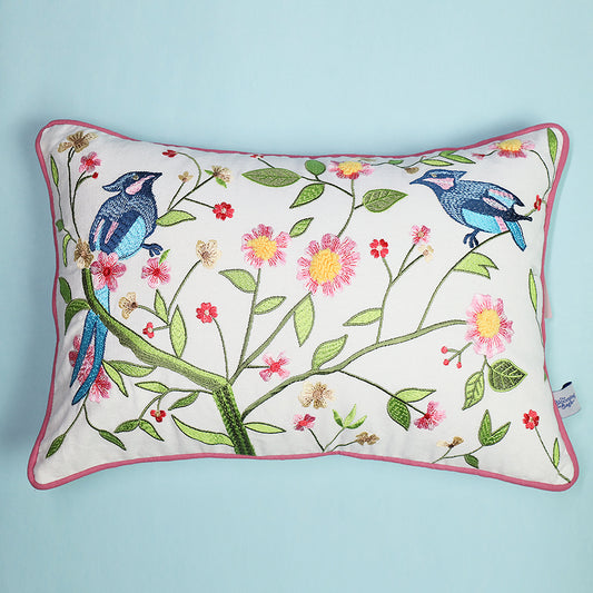Vintage Birdie Bloom Cushion Cover