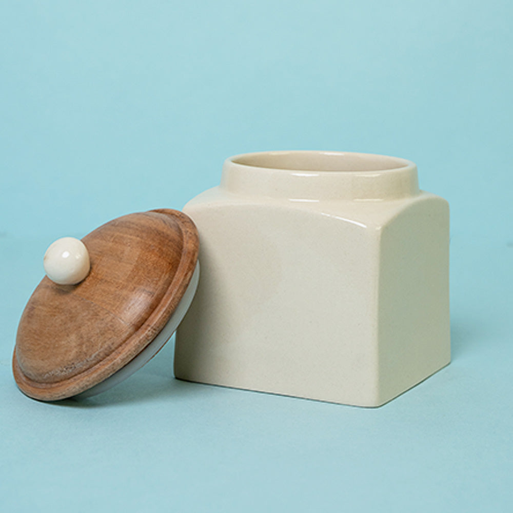 Whimsy White Tea Storage Jar