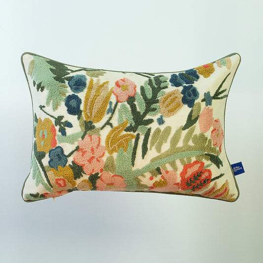 Cheerful Garden Party Cushion Cover