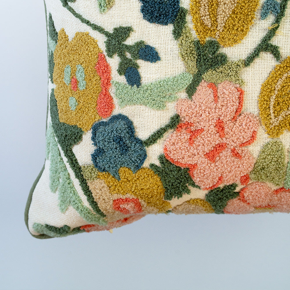 Cheerful Garden Party Cushion Cover