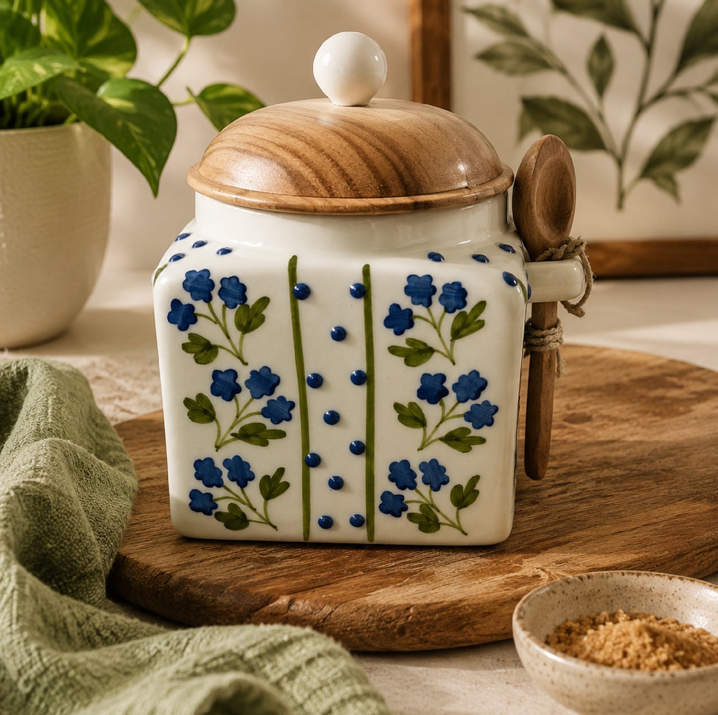 Countryside Charm Storage Jar