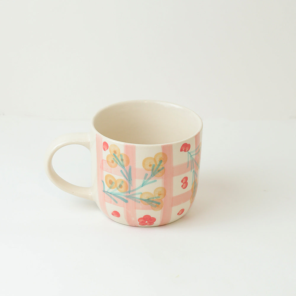 Bloom & Check Mug