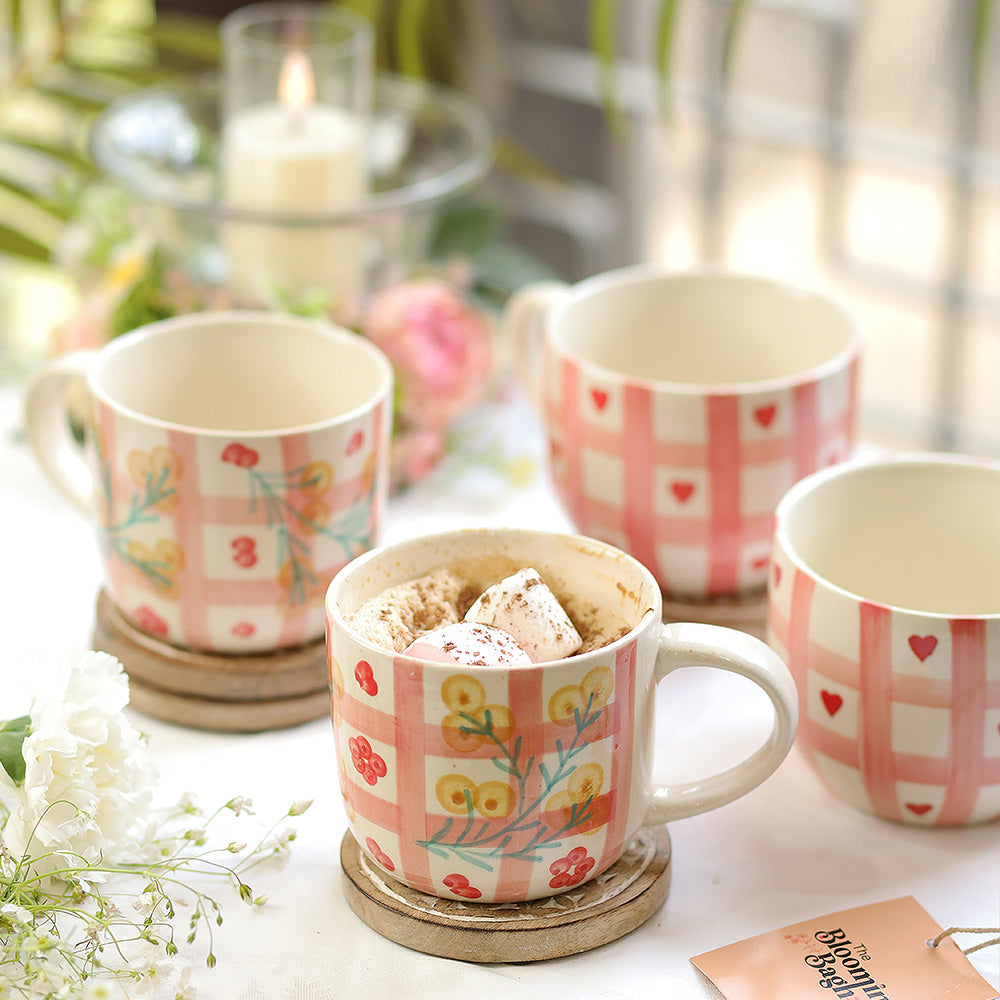 Bloom & Check Mug