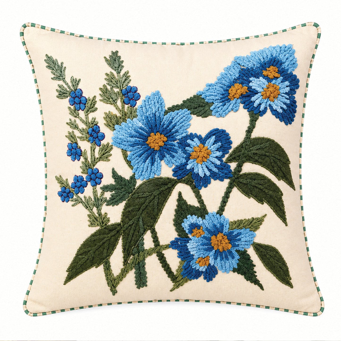 Blue Meadow Cushion Cover