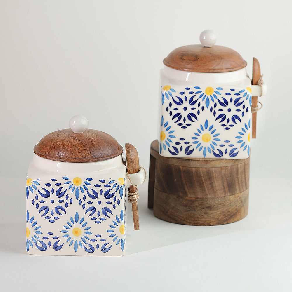 Bumble bloom storage jar