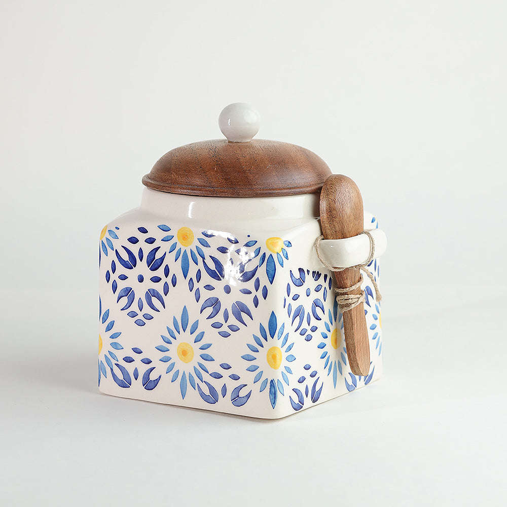 Bumble bloom storage jar