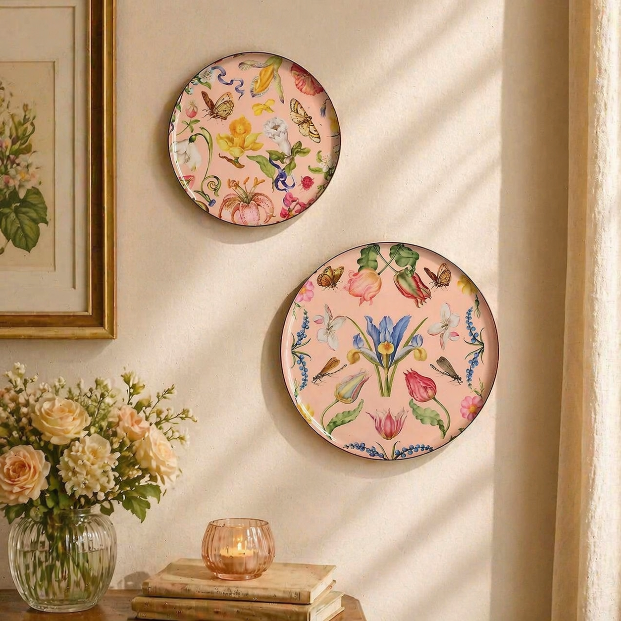 Sunset Floral Set of 2 Wallplates