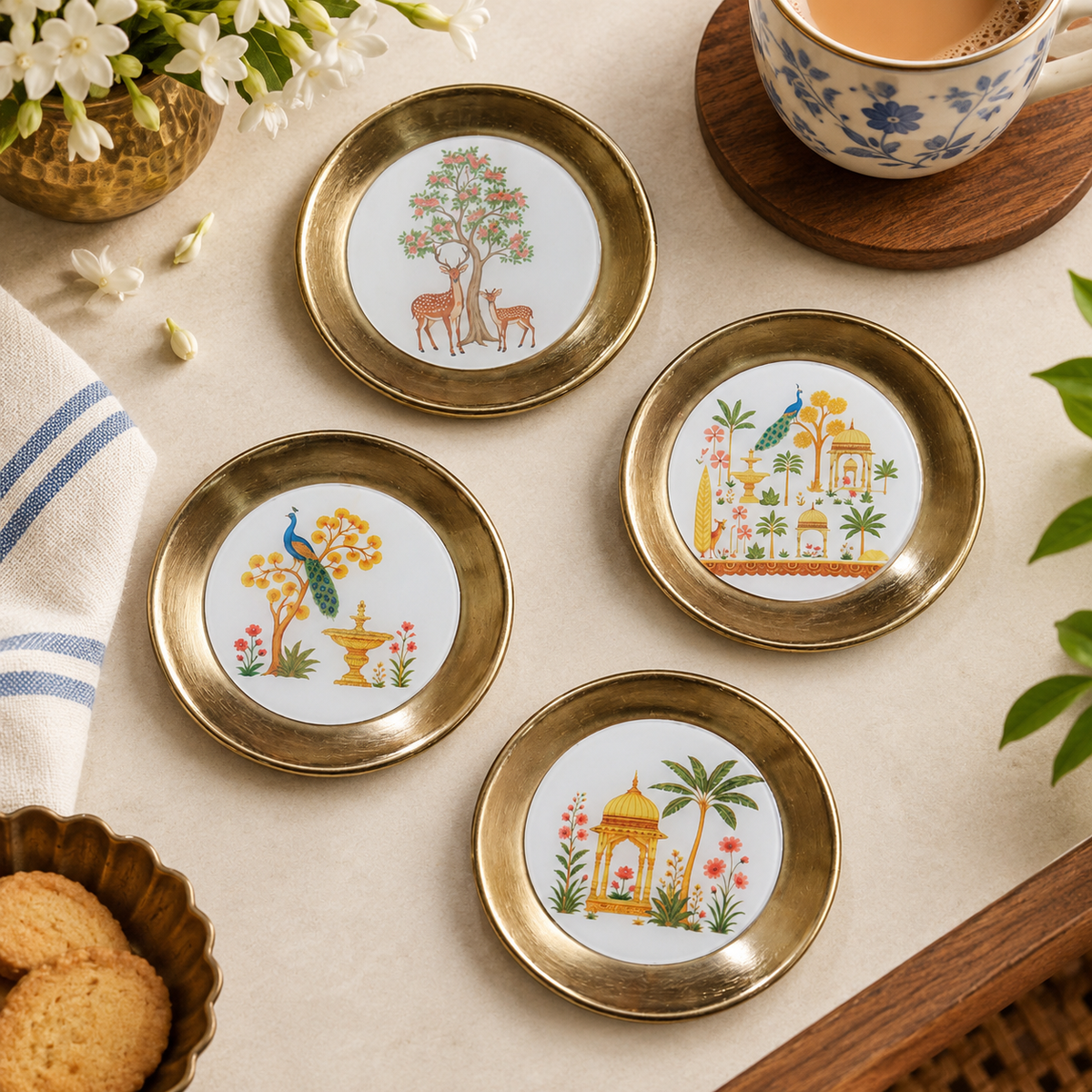 Majestic Gardens Coaster Set