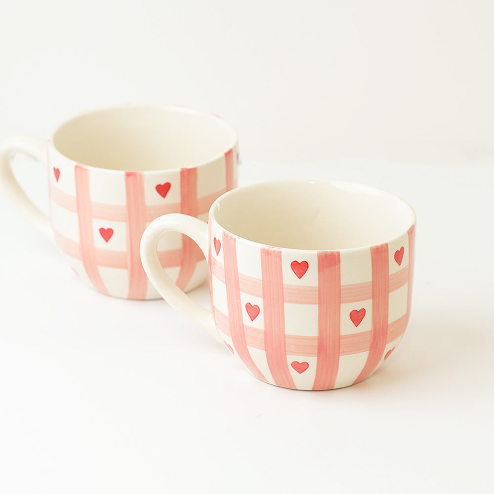 Checkered Love Mug