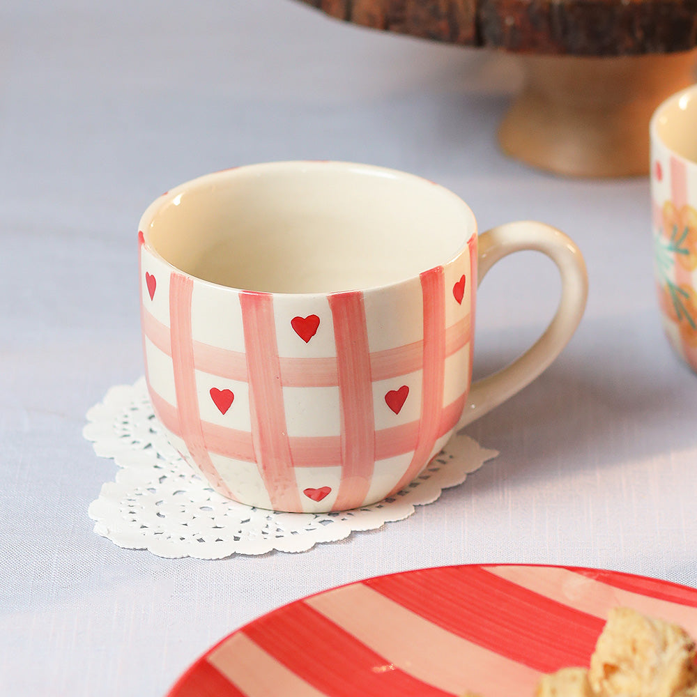 Checkered Love Mug