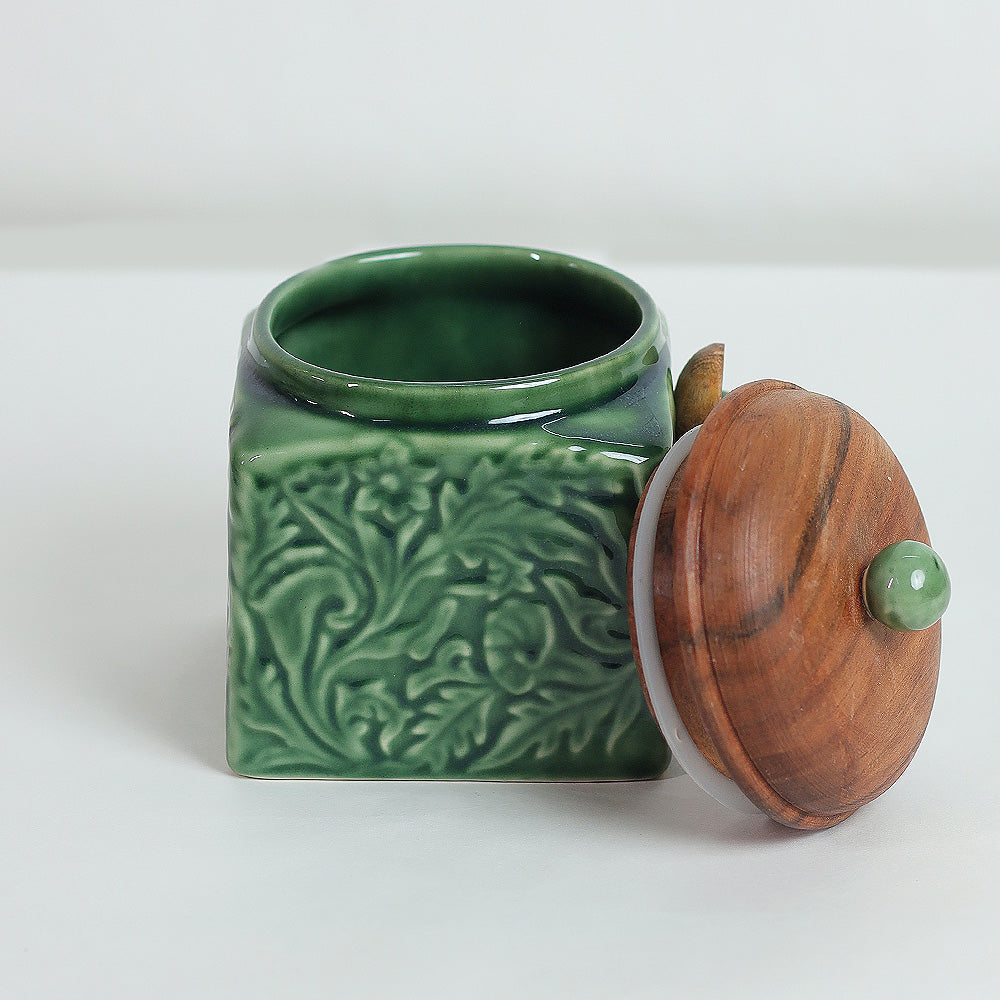 Emerald Enclave Storage Jar