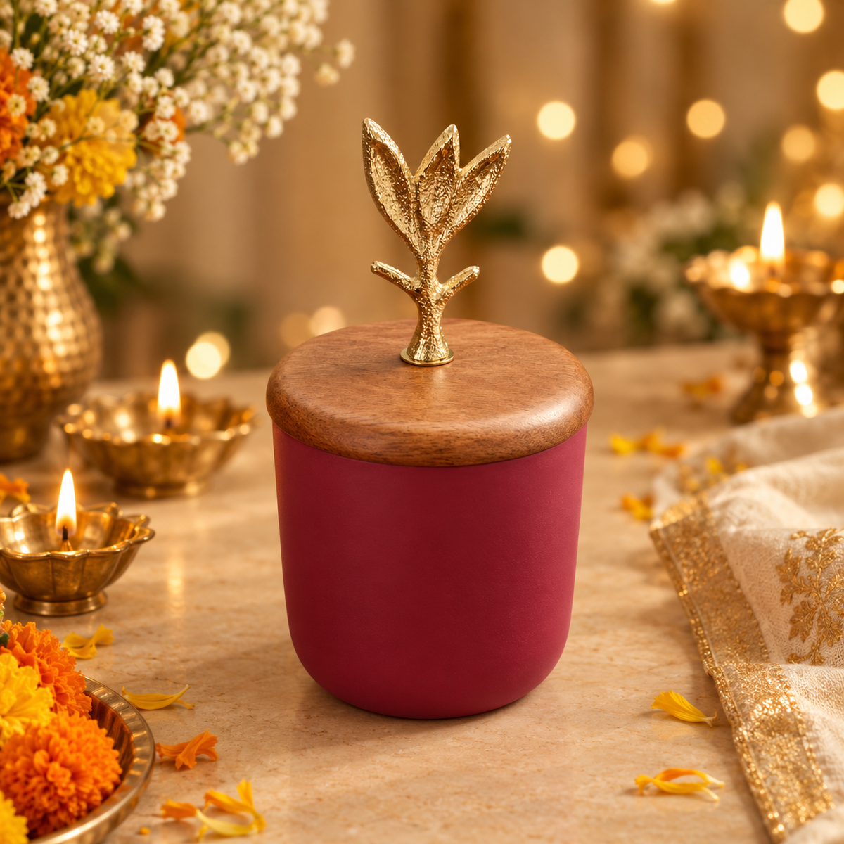 Ruby Royale Metal Jar