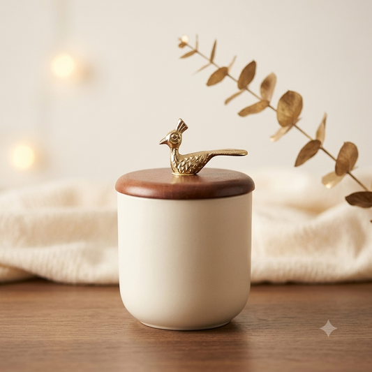 The Birdsong Metal Jar