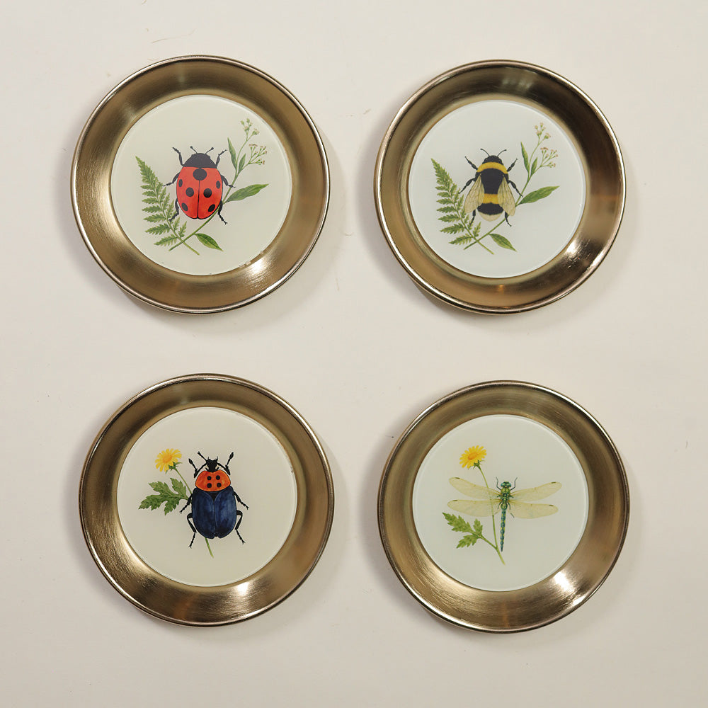 Golden Fauna Coaster Set