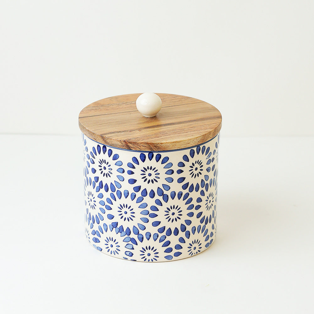 Tiled Tranquility Storage Jars- Set of 3