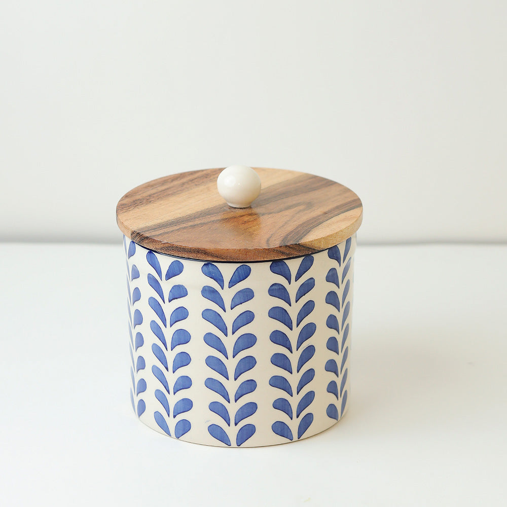 Tiled Tranquility Storage Jars- Set of 3