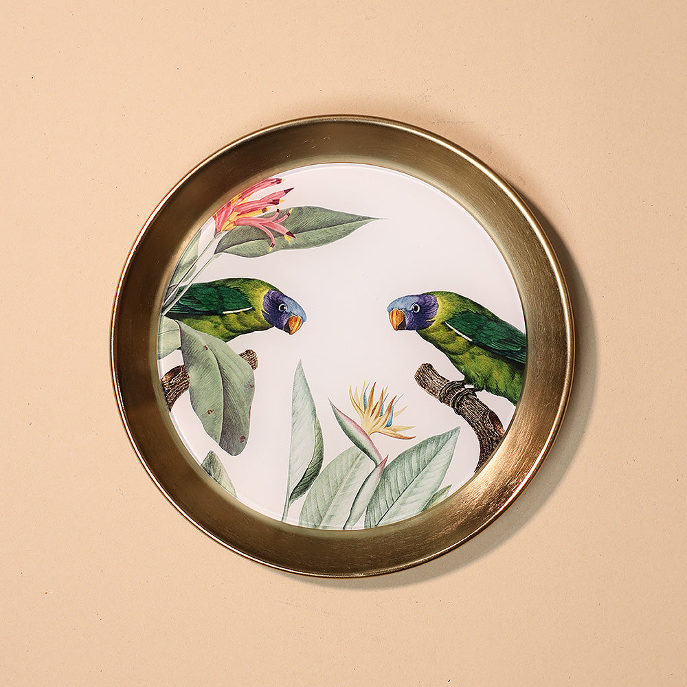 Jewel-Toned Feathers Wallplates Gift Set