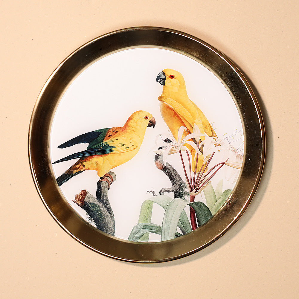 Jewel-Toned Feathers Wallplates Gift Set
