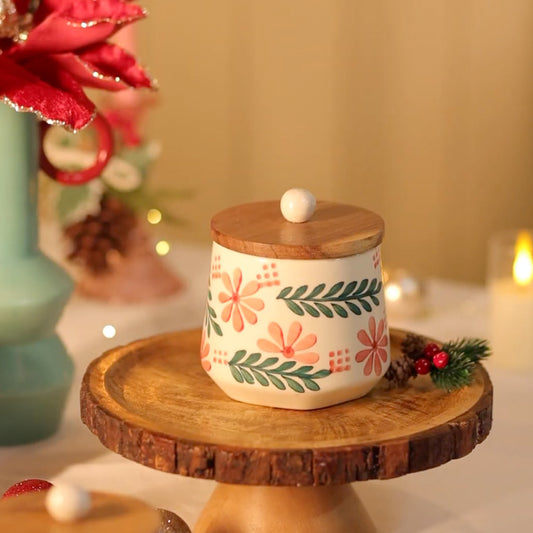 Ruby Fern Storage Jar