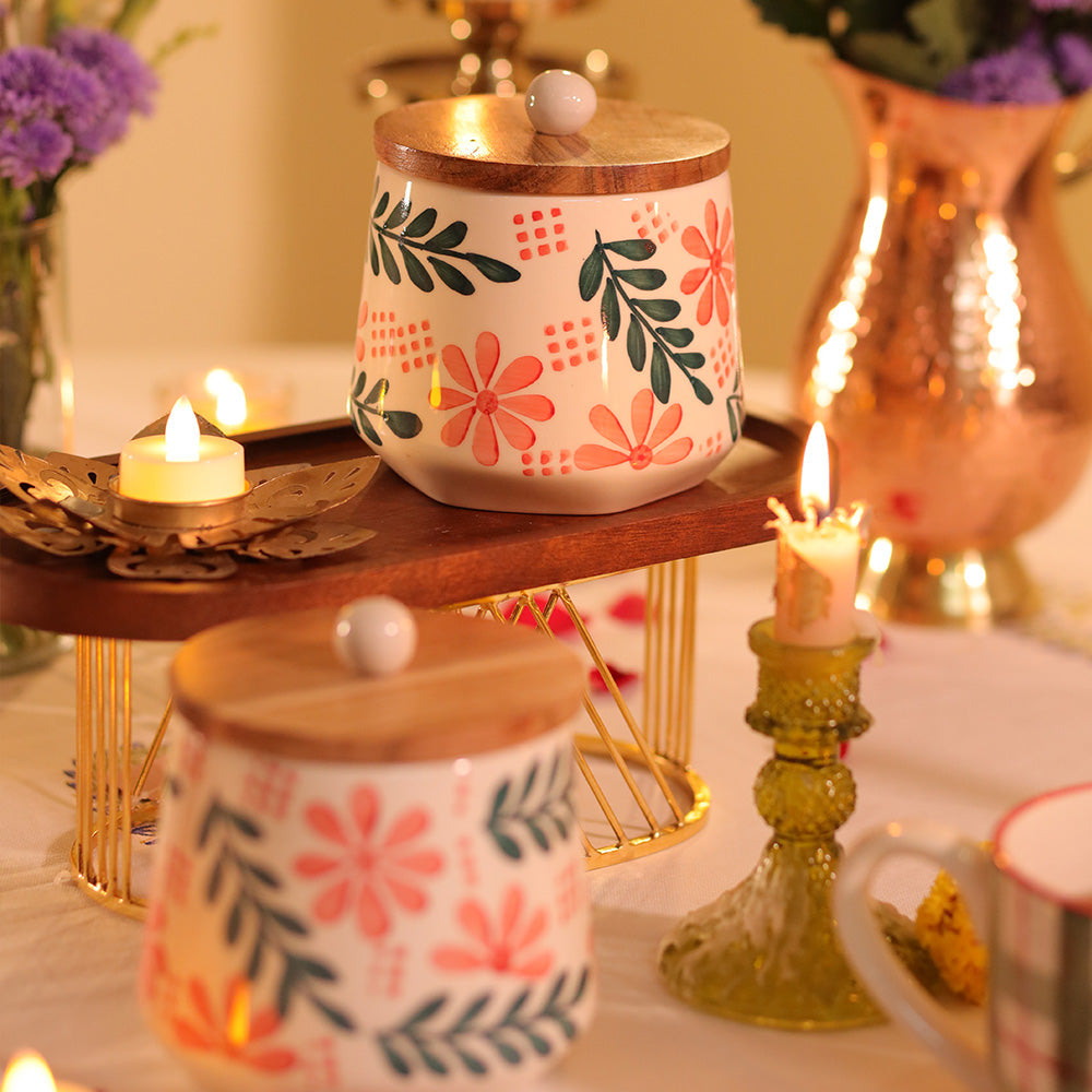 Ruby Fern Storage Jar