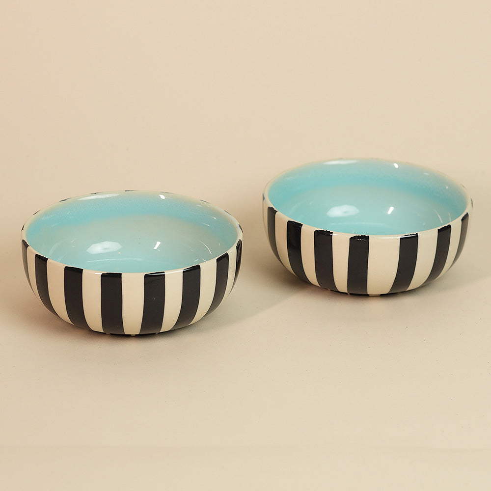 Stripes & Snacks Serving Bowl