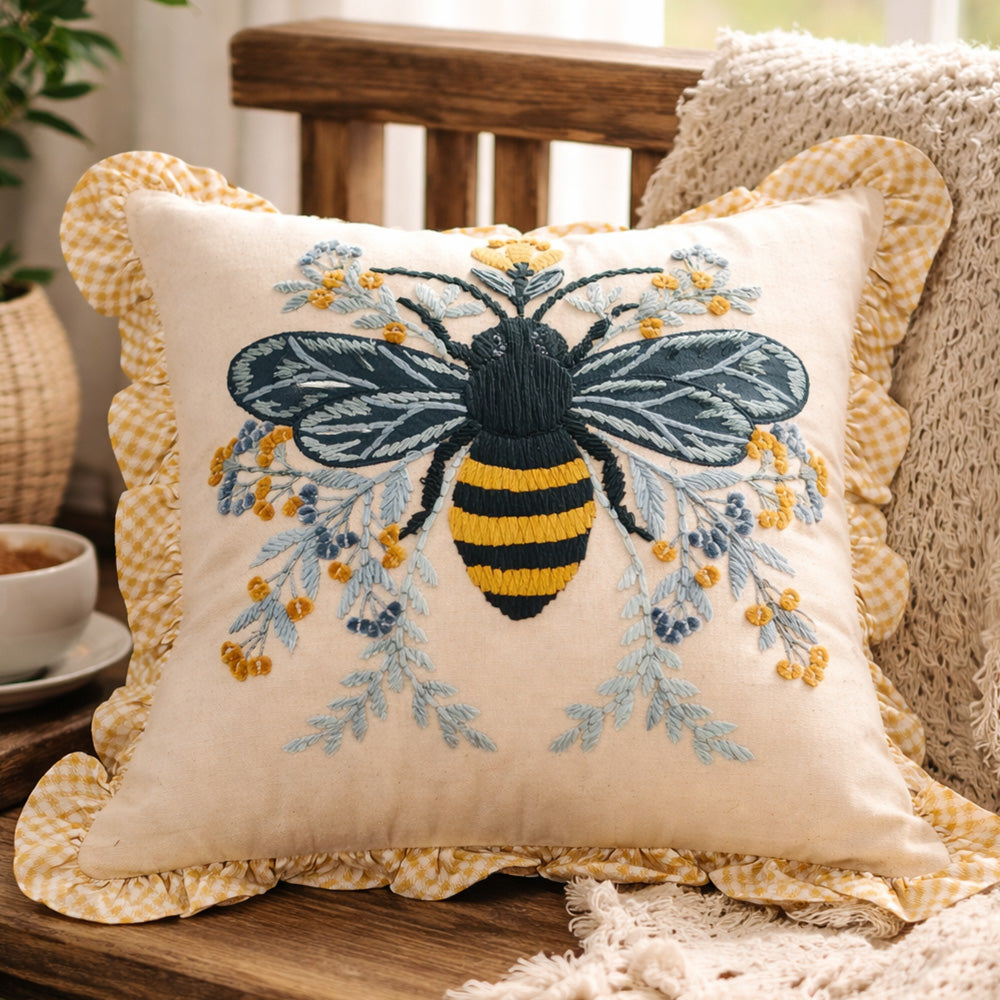 Bee in the Garden Cushion Cover