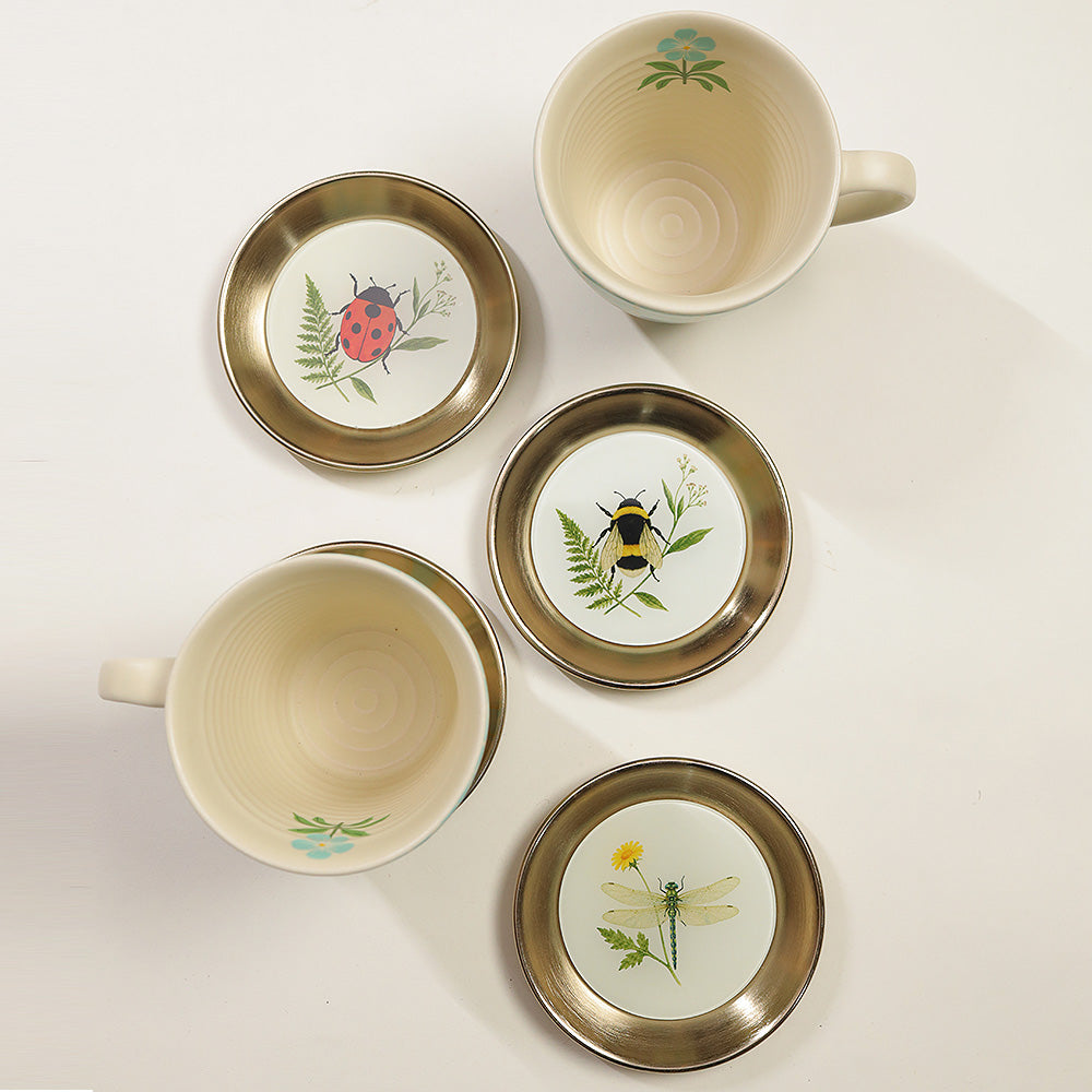 Golden Fauna Coaster Set