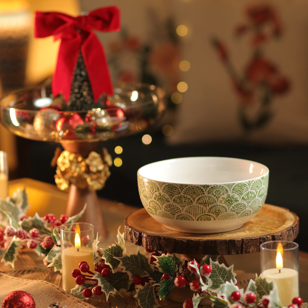 Decaled Serving Bowl- Set of 2