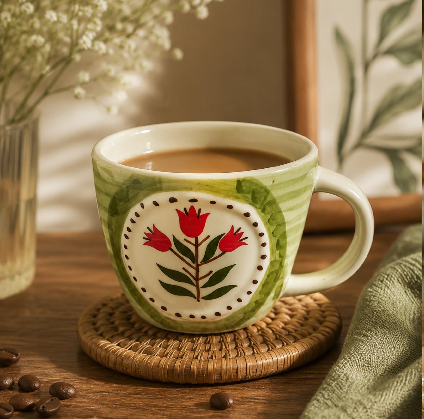 Olive Leafy Coffee Mug