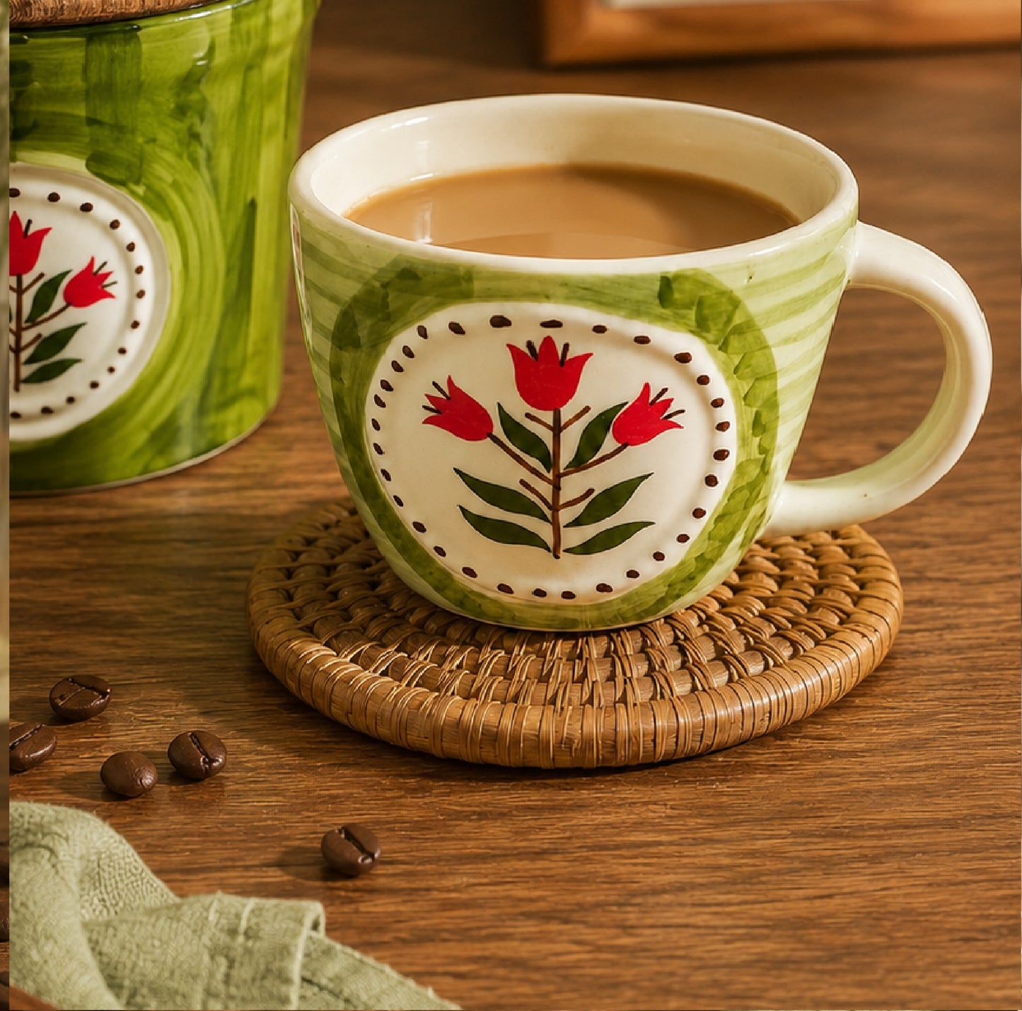 Olive Leafy Coffee Mug