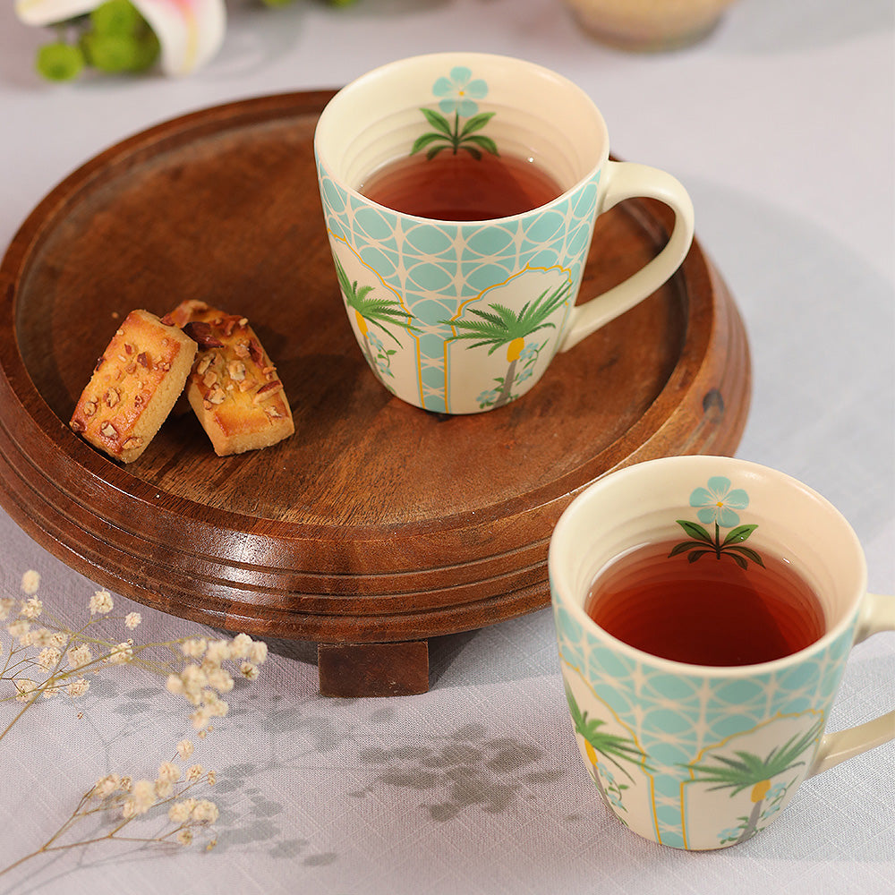 Palace palm coffee mug