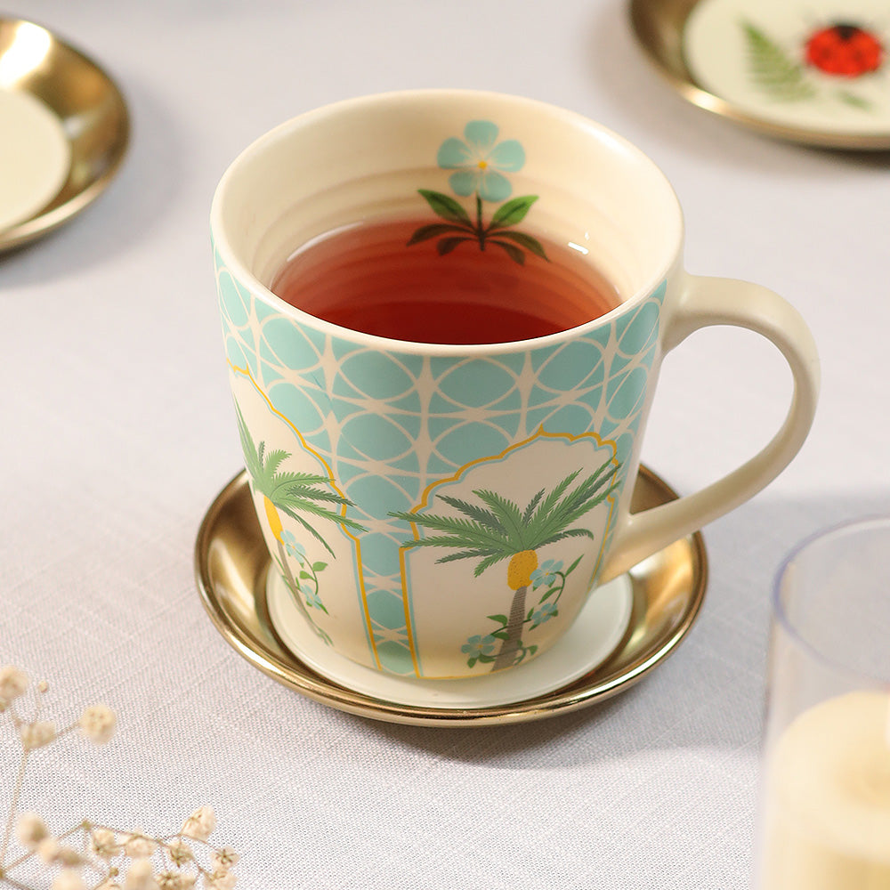 Palace palm coffee mug