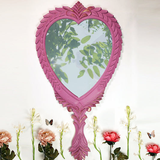Pretty Pink and Gold Foil Finish Mirror