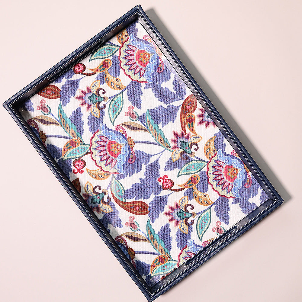 Petals in Blue Tray