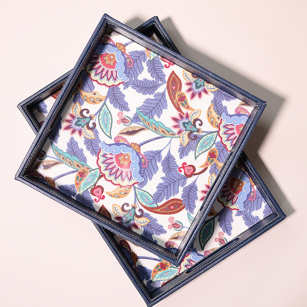 Petals in Blue Tray