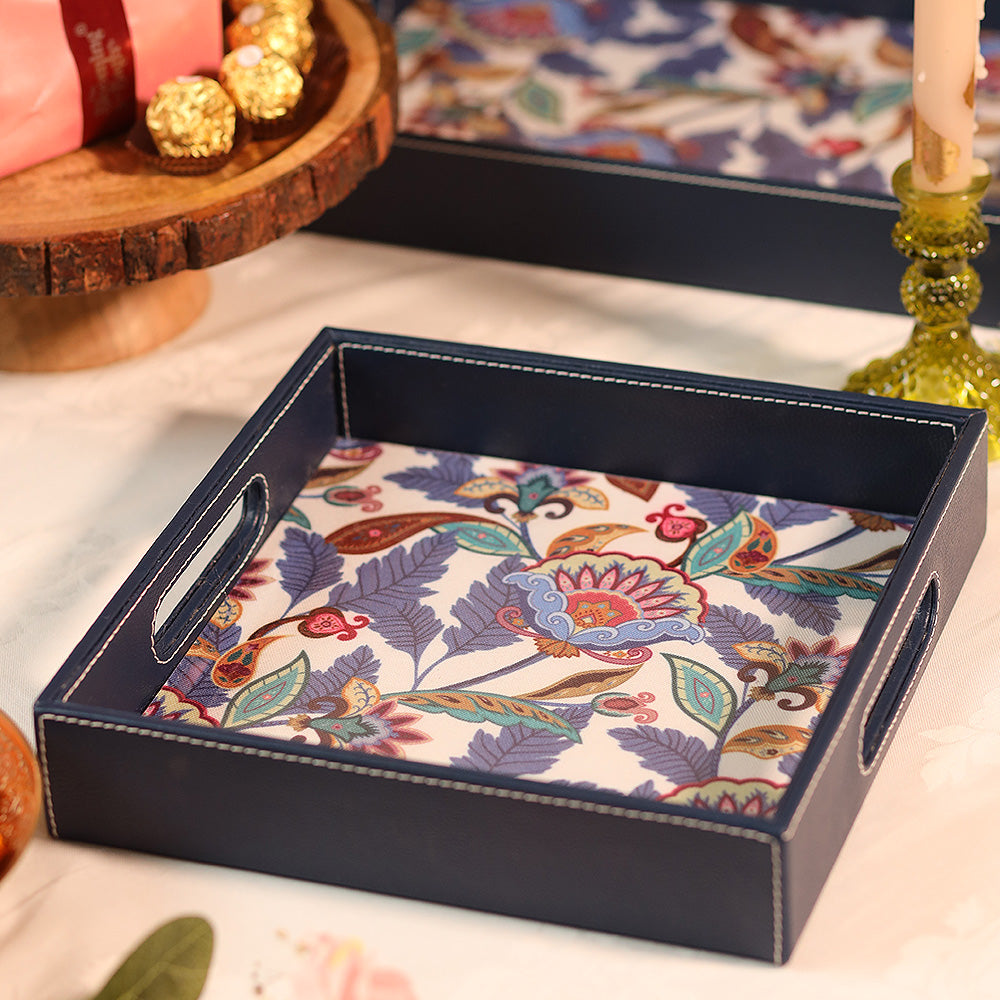 Petals in Blue Tray