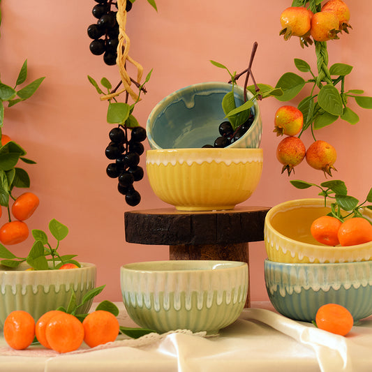 Glossy Color Bowl- Set of 3